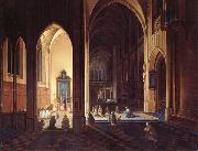 Neeffs, Peter the Elder Interio of a Gothic Church oil painting artist